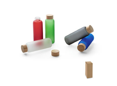 LILLARD. Flasche aus Borosilikatglas mattiert 500 ml Werbeartikel