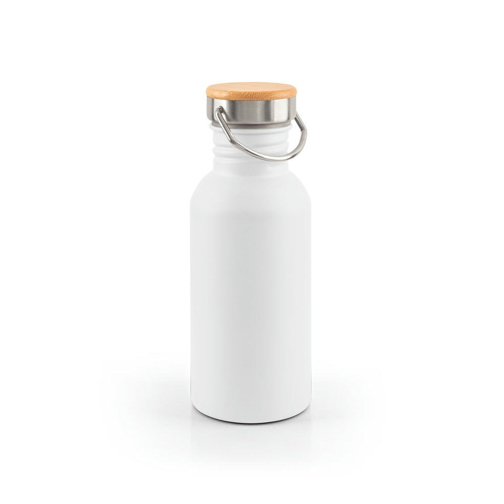 EWING. Edelstahlflasche (90 % recycelt) mit einwandiger Ausführung Werbeartikel