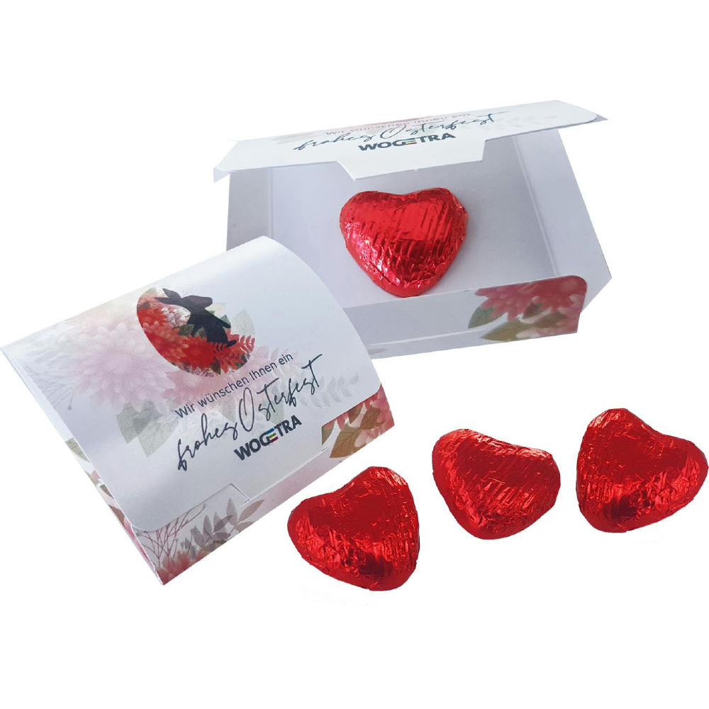 Product image Werbebriefchen, 1 Stück, Inhalt: Schokoherz rot Werbeartikel