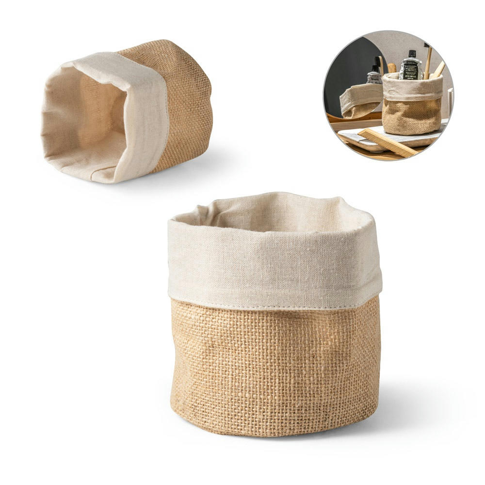 Product image DUCASSE. Mehrzweckbeutel aus Jute (260g/m²) und Baumwolle (120g/m²) Werbeartikel