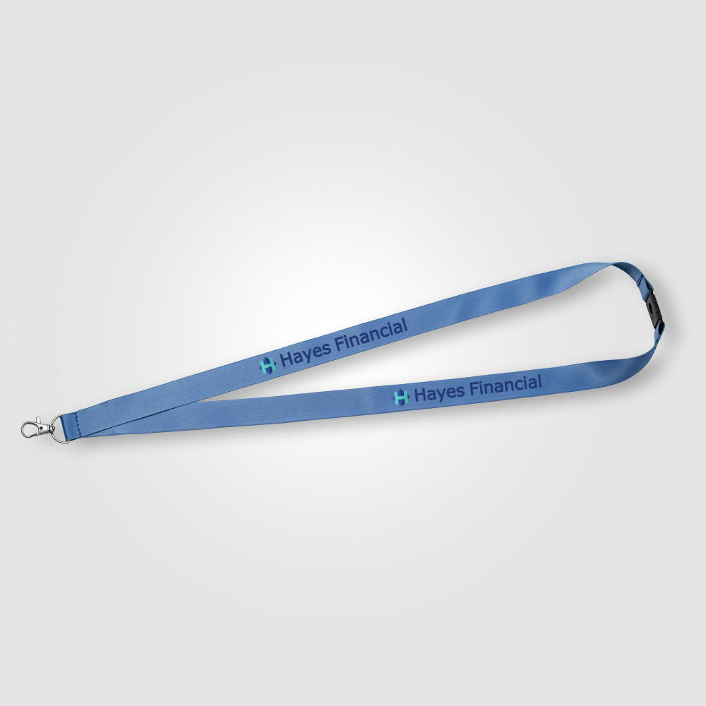 Product image Elix Trageband mit Sicherheitsverschluss aus rPET Werbeartikel