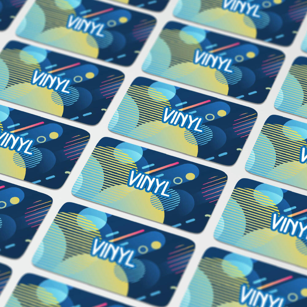 Vinyl Sticker Rechteck 60x25mm Werbeartikel