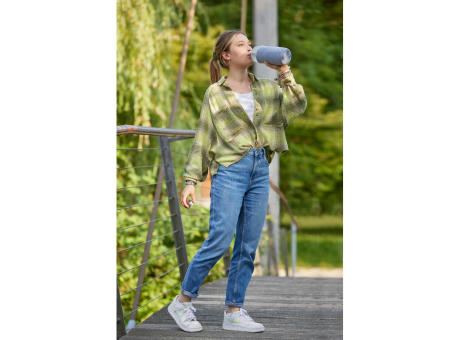 Product image Glasflasche mit Hülle "Iced" 1,0 l bedrucken