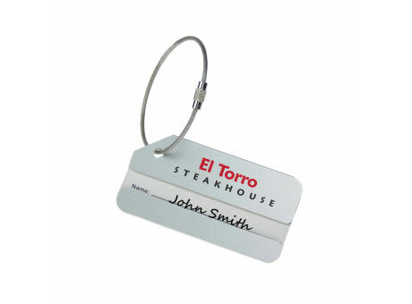 Aluminium Luggage Tag Silber Werbeartikel