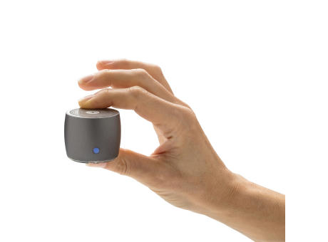 Swiss Peak 3W Basslautsprecher aus RCS recyceltem Aluminium Werbeartikel