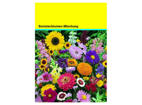 Samentütchen bunte Blumenmischung 82 x 114 mm Werbeartikel