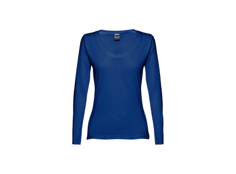 THC BUCHAREST WOMEN. Langärmeliges tailliertes T-Shirt für Frauen aus Baumwolle Werbeartikel