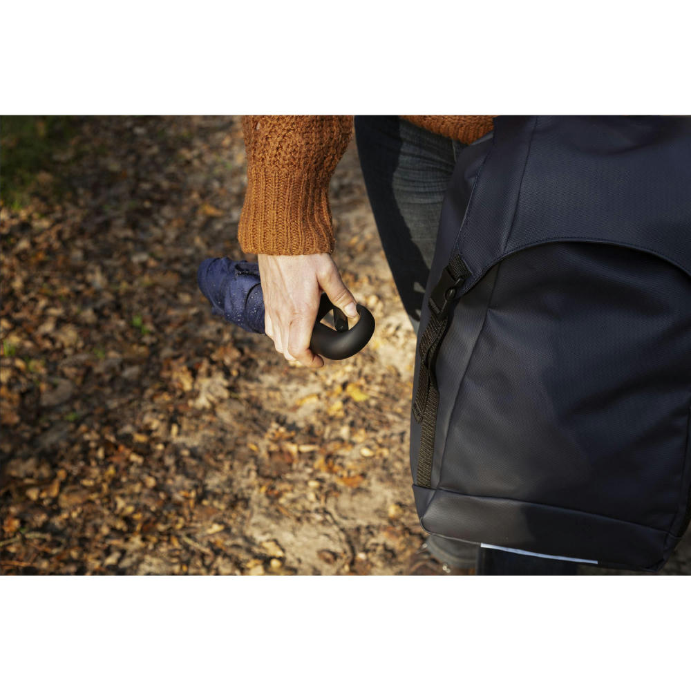 Carabiner RCS RPET faltbarer Regenschirm 21 inch Werbeartikel