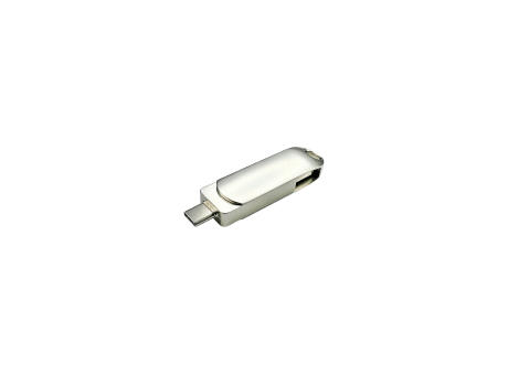 Product image USB-Stick 2in1 OTG 12 USB 3.0 Flash Disk 8 GB Silber bedrucken