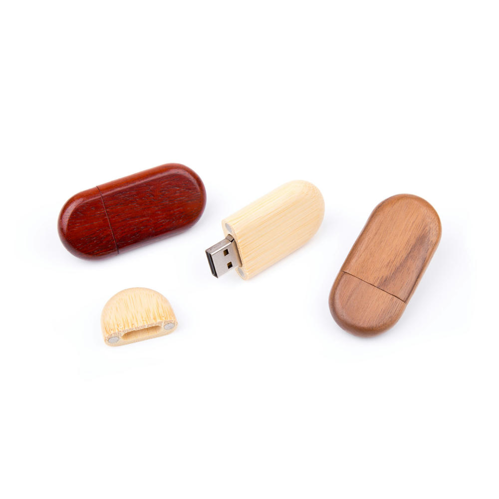USB Stick Holz Oval Werbeartikel