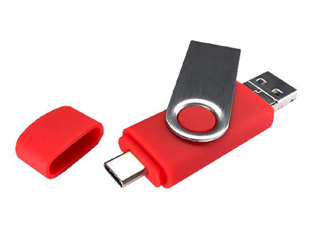 Product image USB-Stick OTG C05 4 in 1 USB 3.0 Flash Disk 8 GB Blau bedrucken