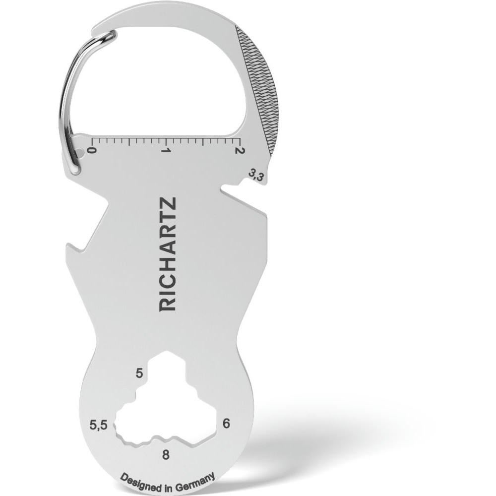 RICHARTZ KEY ORGANIZER classic-1: Schlüsselorganizer mit Karabiner, Lineal und Flaschenöffner – Werbeartikel mit Logo