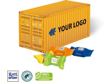 Product image 3D Präsent "Container" mit Ritter SPORT Schokowürfel Werbeartikel