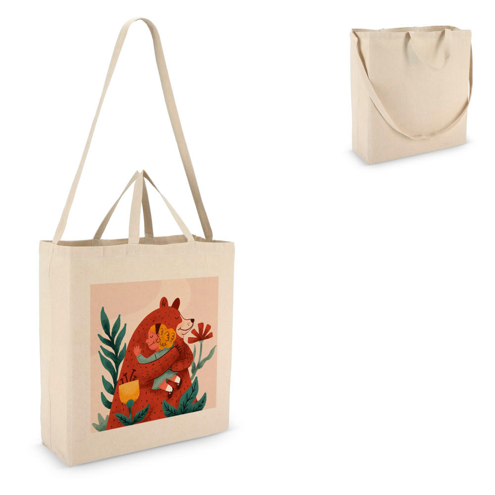 Product image Tragetasche aus Baumwolle OEKO-TEX® 40 x 13 x 44cm 220g/m² Werbeartikel