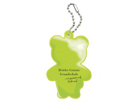 Weich-Reflektor mit Kugelkette, Bär Werbeartikel