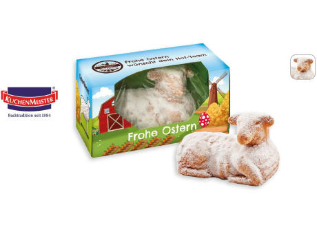 Product image Osterlamm in Werbebox, 1 Stück, Inhalt: Osterlamm Werbeartikel