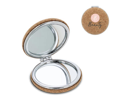 Taschenspiegel Kork bedrucken