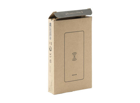 Bamboo 8000 Wireless Powerbank kabelloses Ladegerät Werbeartikel