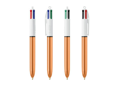BIC® 4 Colours Shine Kugelschreiber + Lanyard bedrucken