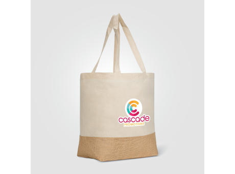 Product image Rio™ Recycelte Baumwolle und Jute Einkaufstasche (140 g/m²) Werbeartikel