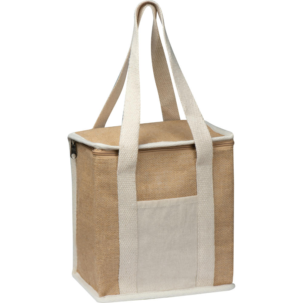 Product image Jute Kühltasche mit langen Henkeln Werbeartikel