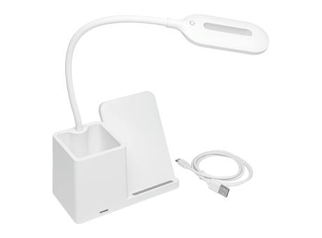 LIGHT & CHARGE - Schreibtisch-Lampe mit Ladestation Werbeartikel