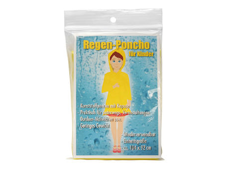 Regen-Poncho für Kinder Werbeartikel