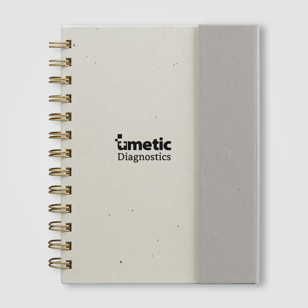 Halden Organiser mit Spiralbindung, Haftnotizen und FSC-Papier - B6 Werbeartikel