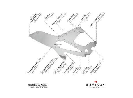 ROMINOX® Key Tool // Airplane - 18 functions (Flugzeug) bedrucken