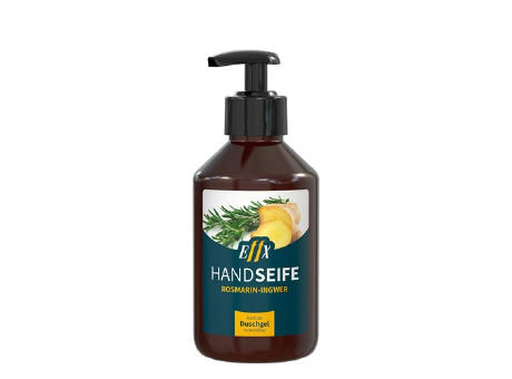250 ml Spender - Flüssigseife Rosmarin-Ingwer - Body Label Werbeartikel