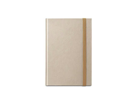 DICKINSON. A5-Notizbuch mit festem Einband, hergestellt aus Zuckerrohrpapier (80 % zuckerrohr) mit linierten Seiten Werbeartikel