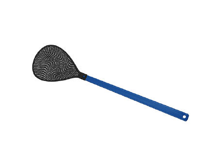 Griff blau, Klatsche schwarz