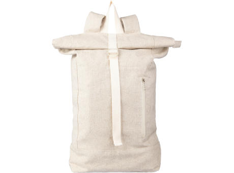 Product image Hanf (280 gr/m2) Rolltop Rucksack Margarete bedrucken