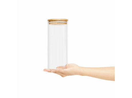 ECO STORAGE L - Glas-Vorratsdose, Füllmenge ca. 850 ml Werbeartikel