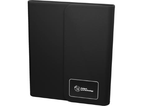 Product image SCX.design O18 A5 Notizbuch mit kabelloser 5W Powerbank mit 4000 mAh und Leuchtlogo bedrucken