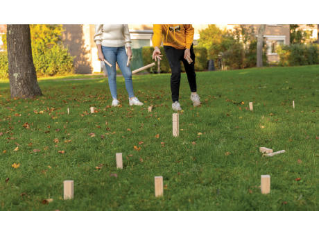 Kubb Outdoor Wurfspiel aus Holz Werbeartikel