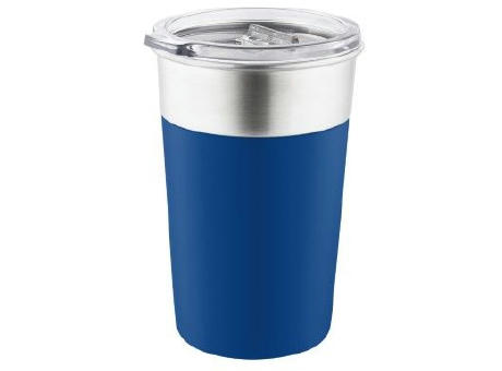 Metmaxx® Thermobecher "SteelColourCupComplete“ Blau Werbeartikel