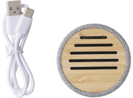 Drahtloser Bambus Lautsprecher Cory Werbeartikel