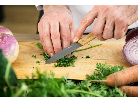 Set mit 3 Küchenmessern 'Stavanger', Olivenholz Werbeartikel