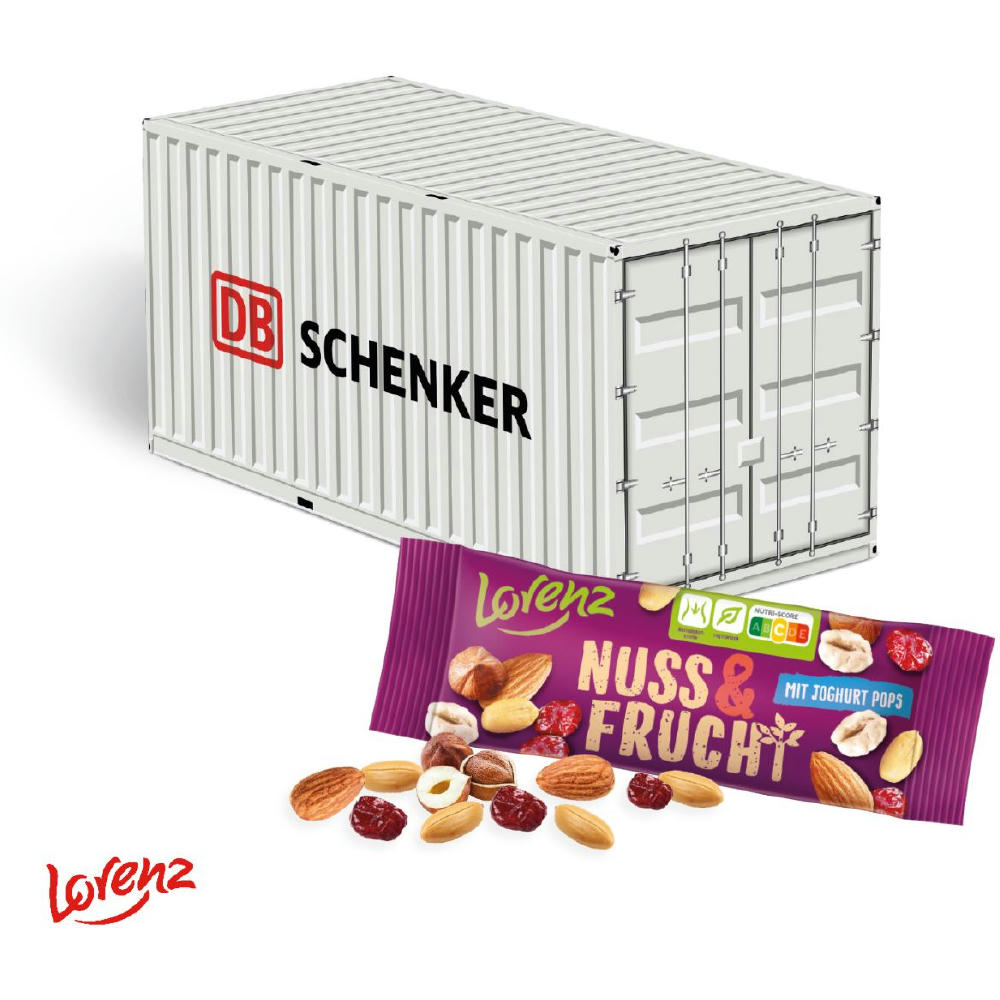 Product image 3D Präsent "Container" mit Lorenz Nuss & Frucht Werbeartikel