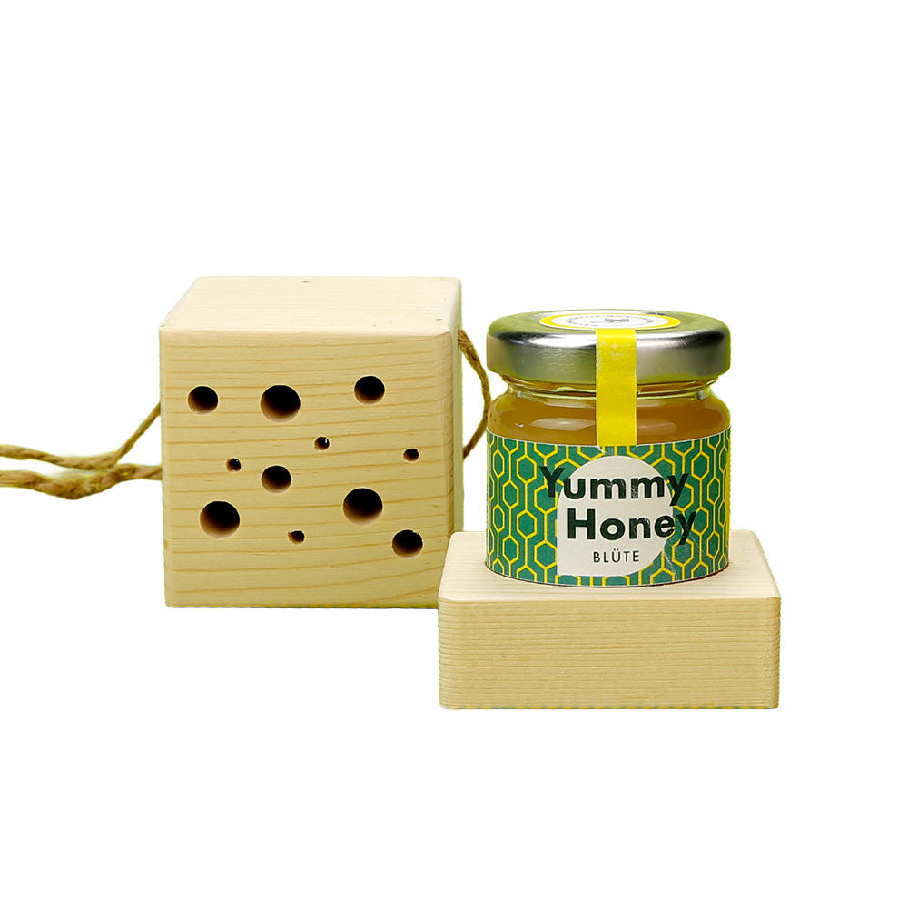 Wildbienenset Mini mit Blühsamen - Bino Werbeartikel