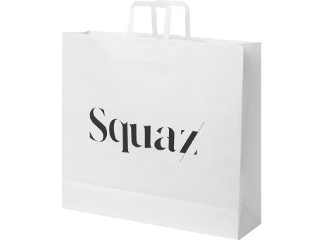 Product image Kraftpapiertasche 90-100 g/m² mit flachen Griffen – 49,5 × 14 × 44 cm Werbeartikel