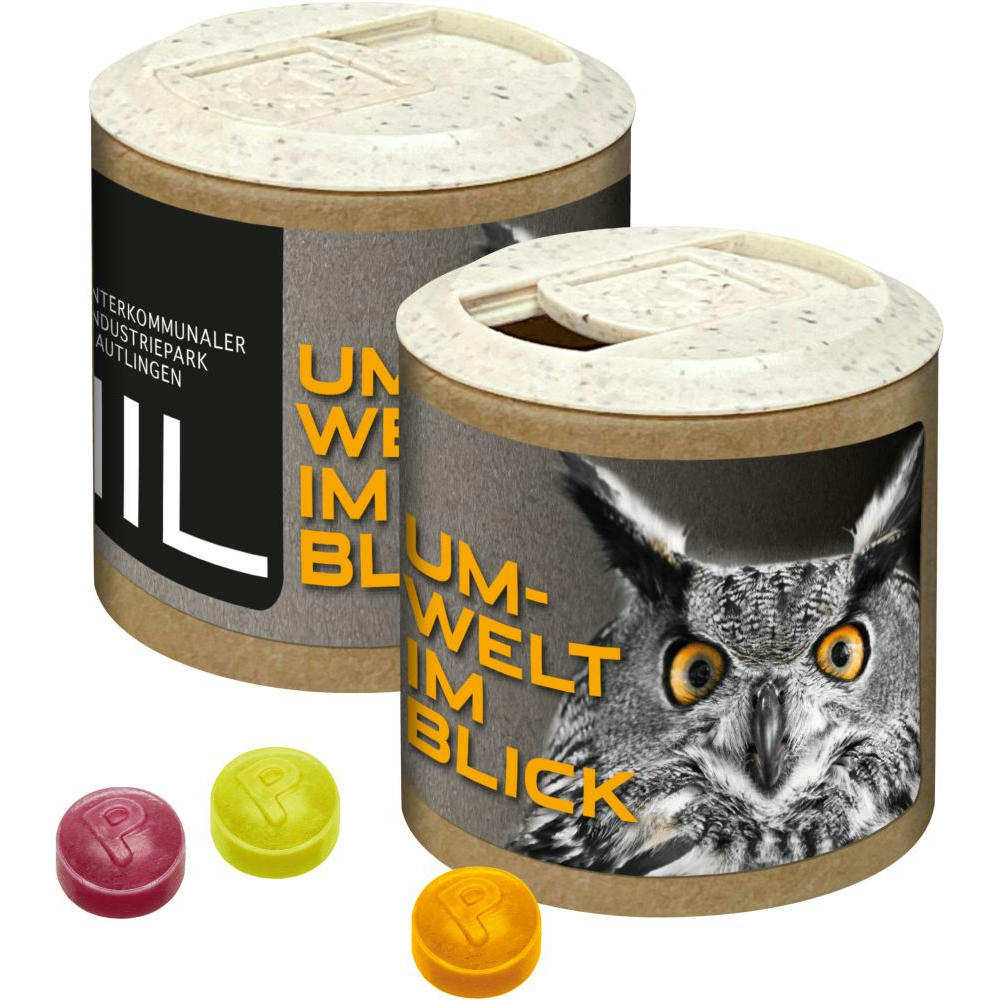 Product image Papier-Werbedose mit Pulmoll Pastillen, 80g Werbeartikel