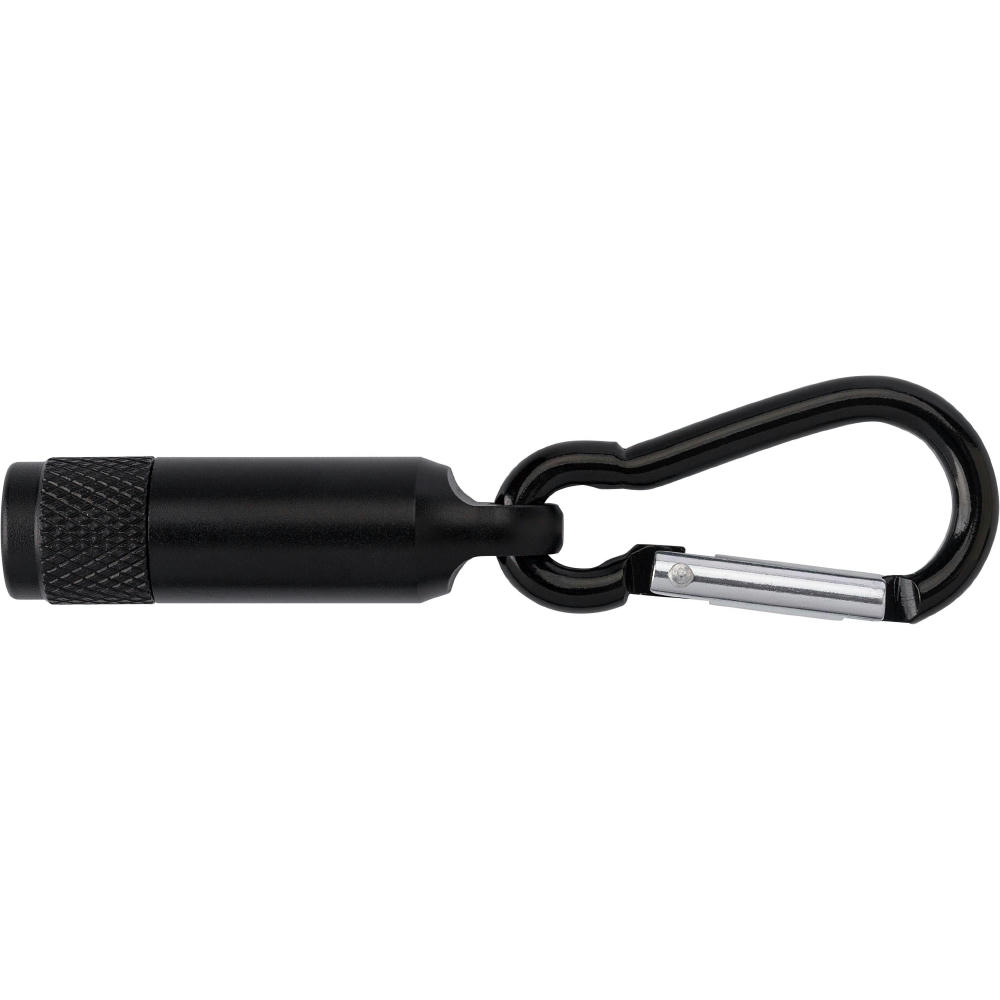 Product image Mini-Taschenlampe aus Aluminium mit Karabiner Tracy Werbeartikel
