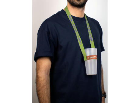 Product image SHEFFIELD. Lanyard und Becherhalter aus Polyester für Sublimation geeignet Werbeartikel