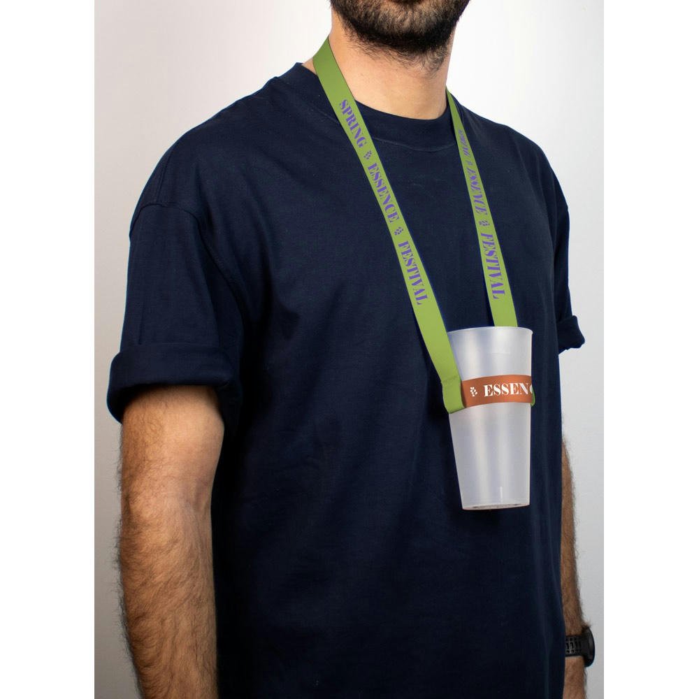 Product image SHEFFIELD. Lanyard und Becherhalter aus Polyester für Sublimation geeignet Werbeartikel