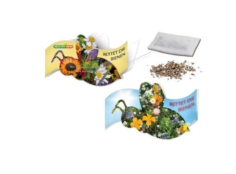 Product image Bienen Klappkärtchen mit Samen - Standardmotiv - Standard Werbeartikel