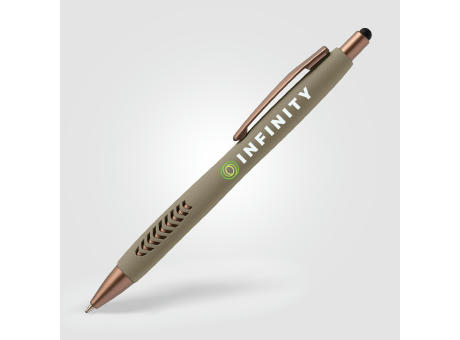 Avalon Stone Finish Kugelschreiber - m/Stylus Werbeartikel