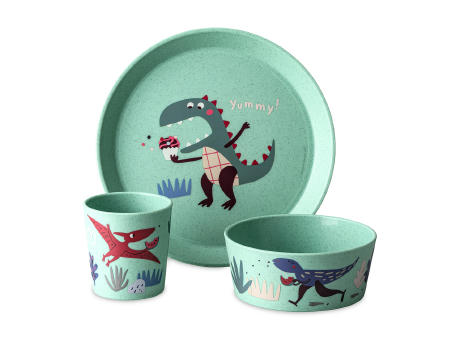 Koziol CONNECT REX Kleiner Teller + Schale + Becher Werbeartikel