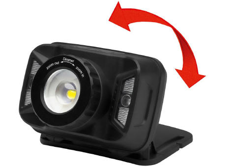 Aufladbare LED Stirnleuchte mit Sensorfunktion "Focus Head Light Charge 220 L" Werbeartikel